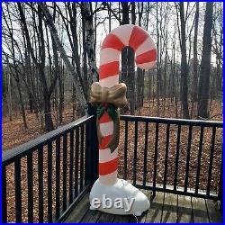 Giant 72 Candy Cane Lighted Blow Mold Christmas Holiday Decoration 6ft Tall