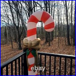 Giant 72 Candy Cane Lighted Blow Mold Christmas Holiday Decoration 6ft Tall