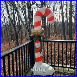 Giant 72 Candy Cane Lighted Blow Mold Christmas Holiday Decoration 6ft Tall