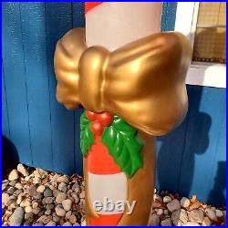 Giant 72 Candy Cane Lighted Blow Mold Christmas Holiday Decoration 6ft Tall