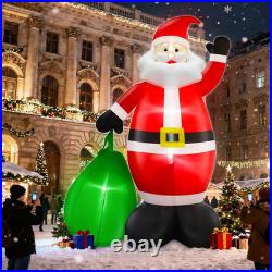 Giant Christmas Inflatable Santa Claus 14 Ft Lighted Yard Decor Outdoor Lawn