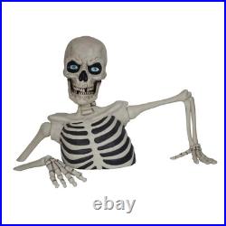 Giant Ground Breaking Skeleton with LCD Eyes and Sound Halloween Decor Prop