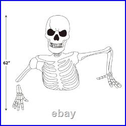 Giant Ground Breaking Skeleton with LCD Eyes and Sound Halloween Decor Prop