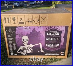 Giant Ground Breaking Skeleton with LCD Eyes and Sound Halloween Decor Prop