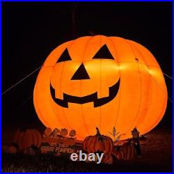 Giant Halloween Inflatable Pumpkin LED Light Blow Up Outdoor Yard Decor