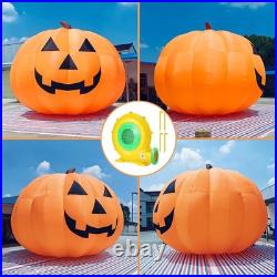 Giant Halloween Inflatable Pumpkin LED Light Blow Up Outdoor Yard Decor