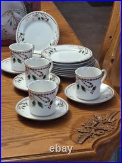 Gibson Everyday Vintage Festive Traditions Christmas Dishes 40 Pcs Service 8 Gibson Everyday Vintage Festive Traditions Christmas Dishes 40 Pcs Service 8