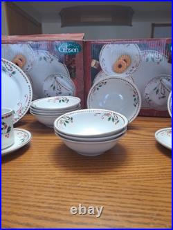 Gibson Everyday Vintage Festive Traditions Christmas Dishes 40 Pcs Service 8 Gibson Everyday Vintage Festive Traditions Christmas Dishes 40 Pcs Service 8