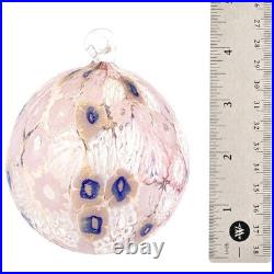 GlassOfVenice Murano Glass Christmas Ornament Pink Millefiori