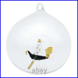 GlassOfVenice Murano Glass Gondola Christmas Ornament