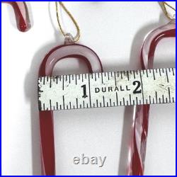 Glass Candy Cane Ornaments set of 12
