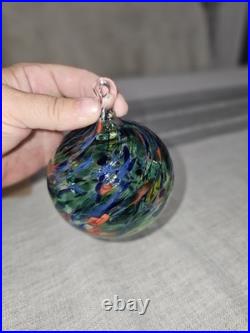 Glass Hand Blown Christmas Ornaments Set Of 6 Matching