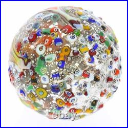 Glass Of Venice Murano Glass Christmas Ornament Multicolor Mosaic Millefiori And
