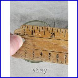 Glass Votive Candle Holder Frosted Floral Design Small Clear