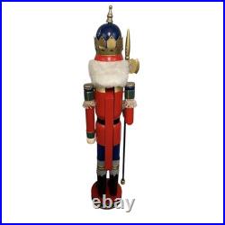 Glitzhome Outdoor Christmas Decorations 42 Wooden Christmas King Nutcracker