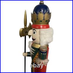 Glitzhome Outdoor Christmas Decorations 42 Wooden Christmas King Nutcracker