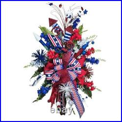 Glitzy Patriotic door swag/wreath 4th of July decoration