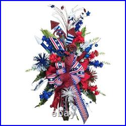 Glitzy Patriotic door swag/wreath 4th of July decoration