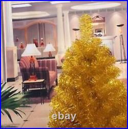 Gold 4 5 6 7 Feet Tall Christmas Tree Stand Holiday Season Indoor Outdoor Trees