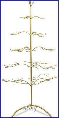 Gold Christmas Tree Ornament & Jewelry Display Stand 3ft, 5 Tiers