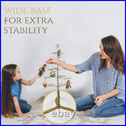 Gold Christmas Tree Ornament & Jewelry Display Stand 3ft, 5 Tiers