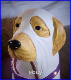 Golden Retriever Halloween Dog Blow Mold Ghost LED 2025 Home Depot 2.5 Ft