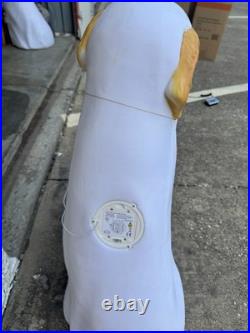 Golden Retriever Halloween Dog Blow Mold Ghost LED Lit 2024 Home Depot 2.5 Ft