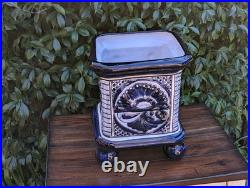 Gorgeous 4 Footed Planter is a Handmade Ceramic Talavera Flower Pot for Outdoor Gorgeous 4 Footed Planter is a Handmade Ceramic Talavera Flower Pot for Outdoor