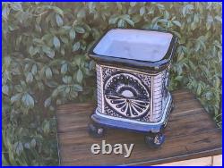 Gorgeous 4 Footed Planter is a Handmade Ceramic Talavera Flower Pot for Outdoor Gorgeous 4 Footed Planter is a Handmade Ceramic Talavera Flower Pot for Outdoor
