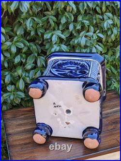 Gorgeous 4 Footed Planter is a Handmade Ceramic Talavera Flower Pot for Outdoor Gorgeous 4 Footed Planter is a Handmade Ceramic Talavera Flower Pot for Outdoor