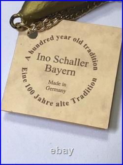 Gorgeous Ino Schaller Bayern Papier-mâché Glitter Santa Tree Ornament 5