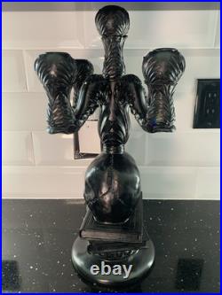 Gothic Candelabra Halloween Skull Candleholder Spooky Book Decor Martha Stewart