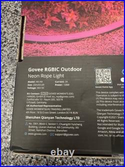Govee Outdoor Neon Rope Light, 65.6ft RGBIC Patio Music IP67 Waterproof LED