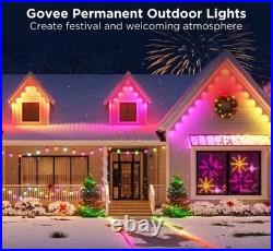 Govee RGBIC Permanent Outdoor Garden Lights Elite Color Changing Black 100ft