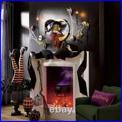 Grandin Road Enchanted Witch Moon Wreath Halloween Decor 28 Handcrafted