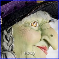 Grandin Road Enchanted Witch Moon Wreath Halloween Decor 28 Handcrafted