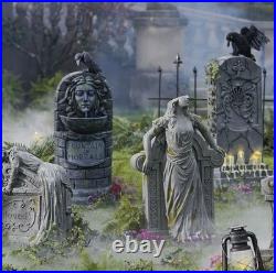 Grandin Road Fountain of Mortals Halloween Indoor Outdoor Resin Water Feature