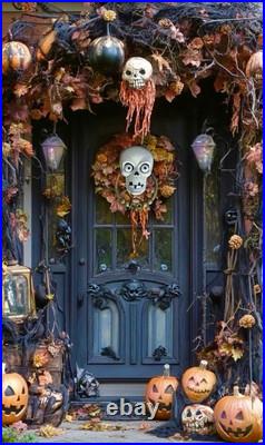 Grandin Road Halloween French Victorian Gothic Skull Eyes Door Knocker Music Grandin Road Halloween French Victorian Gothic Skull Eyes Door Knocker Music