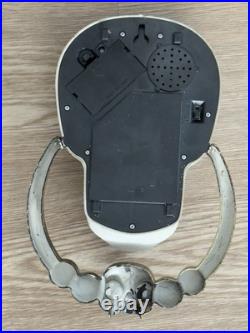 Grandin Road Halloween French Victorian Gothic Skull Eyes Door Knocker Music