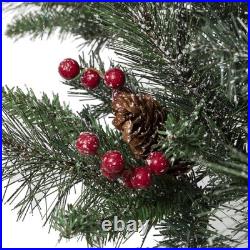 Green Artificial Christmas Tree with Clear/White Lights (Set of 2) Green Artificial Christmas Tree with Clear/White Lights (Set of 2)