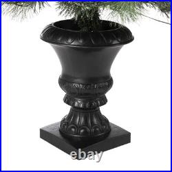 Green Artificial Christmas Tree with Clear/White Lights (Set of 2)