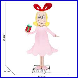 Grinch 4 ft Dr. Seuss Cindy-Lou Who Musical Animatronic Christmas Decoration