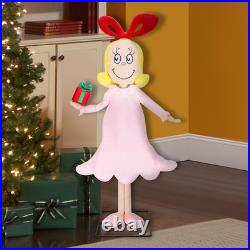 Grinch 4 ft Dr. Seuss Cindy-Lou Who Musical Animatronic Christmas Decoration