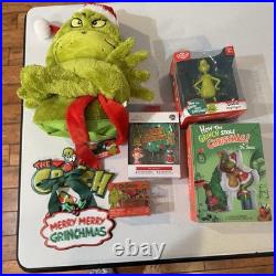 Grinch Christmas Mega Lot Plush Topper Decor Ornaments Yard Stakes
