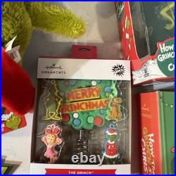 Grinch Christmas Mega Lot Plush Topper Decor Ornaments Yard Stakes