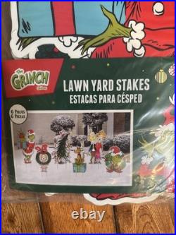 Grinch Christmas Mega Lot Plush Topper Decor Ornaments Yard Stakes