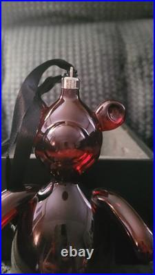 Gucci Glass Bear Ornament Red Large Christmas Hanging 107765 J1020 8134