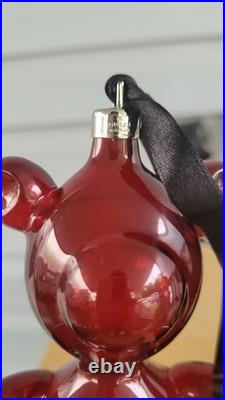 Gucci Glass Bear Ornament Red Large Christmas Hanging 107765 J1020 8134