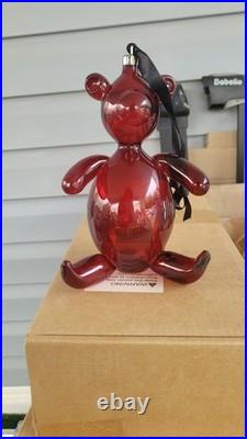 Gucci Glass Bear Ornament Red Large Christmas Hanging 107765 J1020 8134