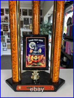 HALLOWEEN TROPHY 35 TALL SUPER COOL AWARD With WITCH FIGURE AND FUN GRAPHICS # HALLOWEEN TROPHY 35 TALL SUPER COOL AWARD With WITCH FIGURE AND FUN GRAPHICS #